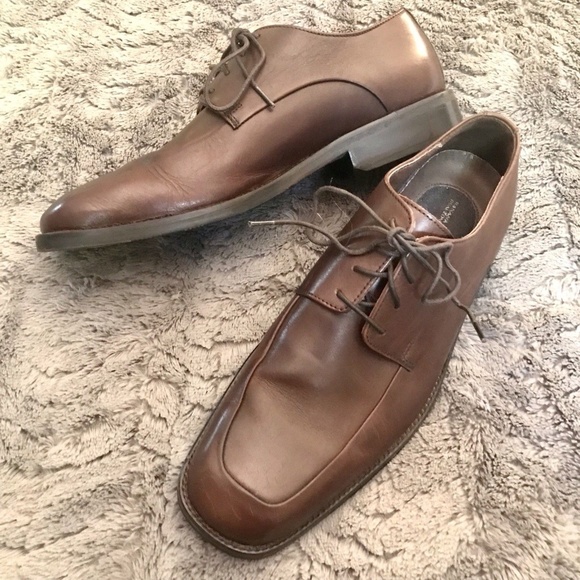 HP🎊 BANANA REPUBLIC Leather Laced Moc Toe Oxford - Picture 1 of 7